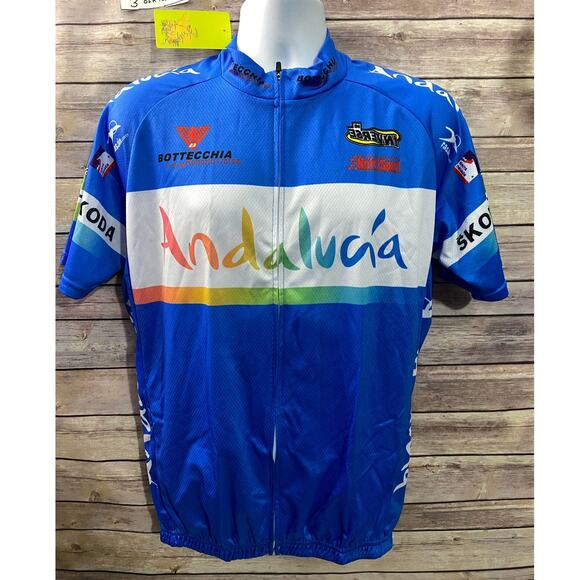 NWT Men’s Bike Short Sleeve racing T-Shirt Size XXL Andalucia - Picture 1 of 11